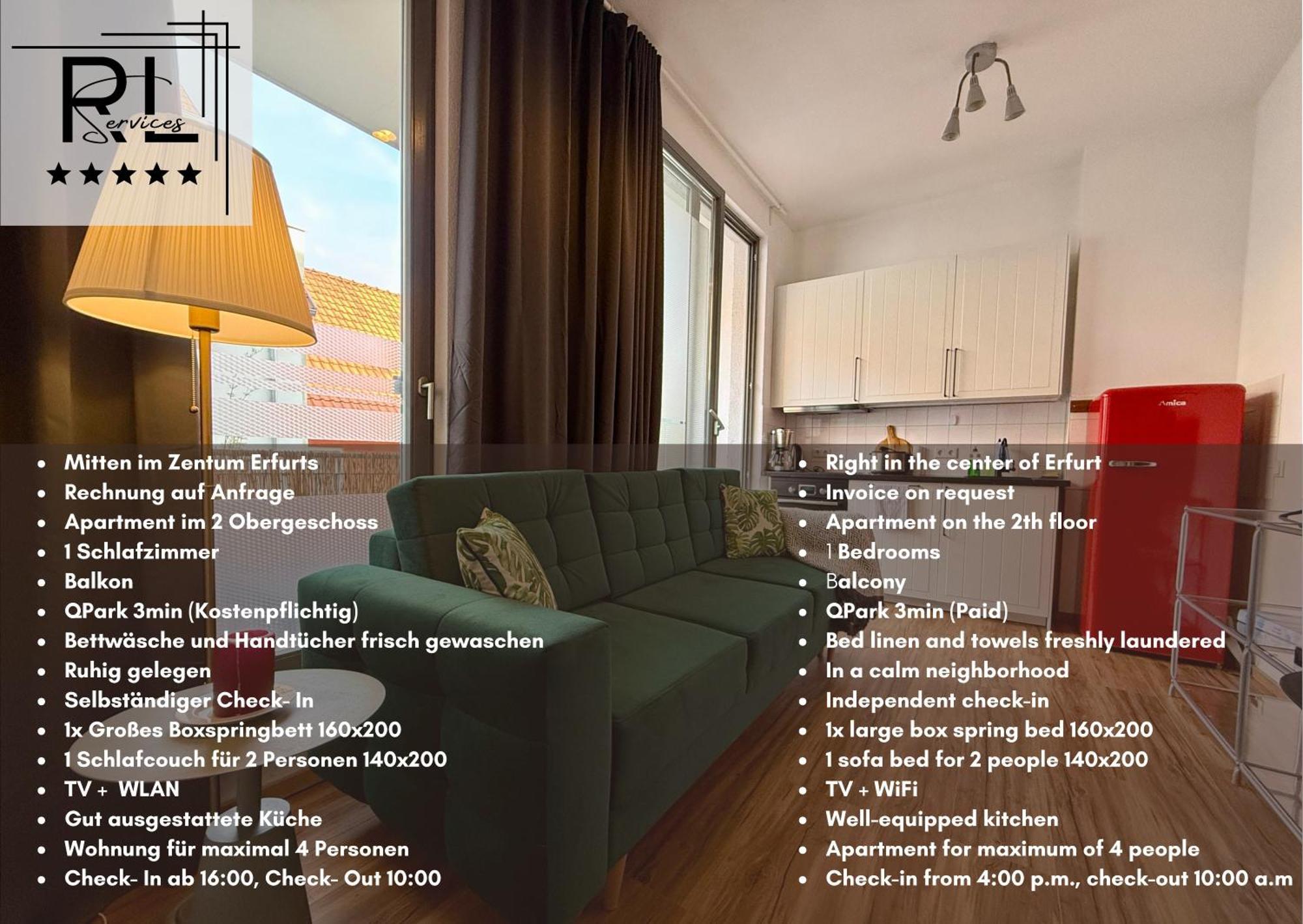 Balkon, Zentral, Modern, Erfurt City Eksteriør bilde